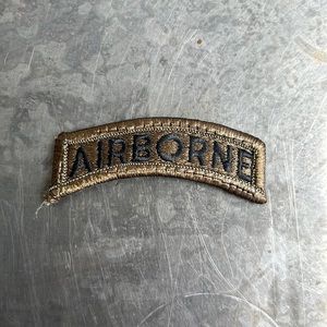 AIRBORNE fully embroidered arch patch, vintage